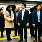 Urban Commute**

"A diverse group of professionals in appropriate attire, standing on a crowded subway platform in a modern city (e.g., New York City), waiting for a train, fully clothed, safe for work, depicting the urban commute, realistic style, professional photography, perfect anatomy, correct proportions, natural pose, high quality, appropriate content, family-friendly, modest clothing."

**